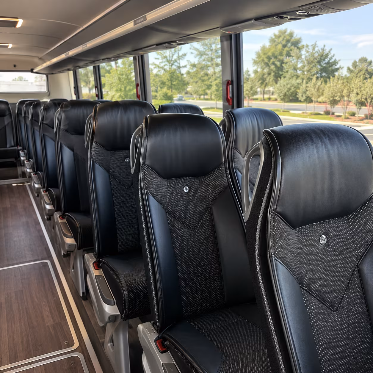 40-56 Passenger Charter Bus Interior