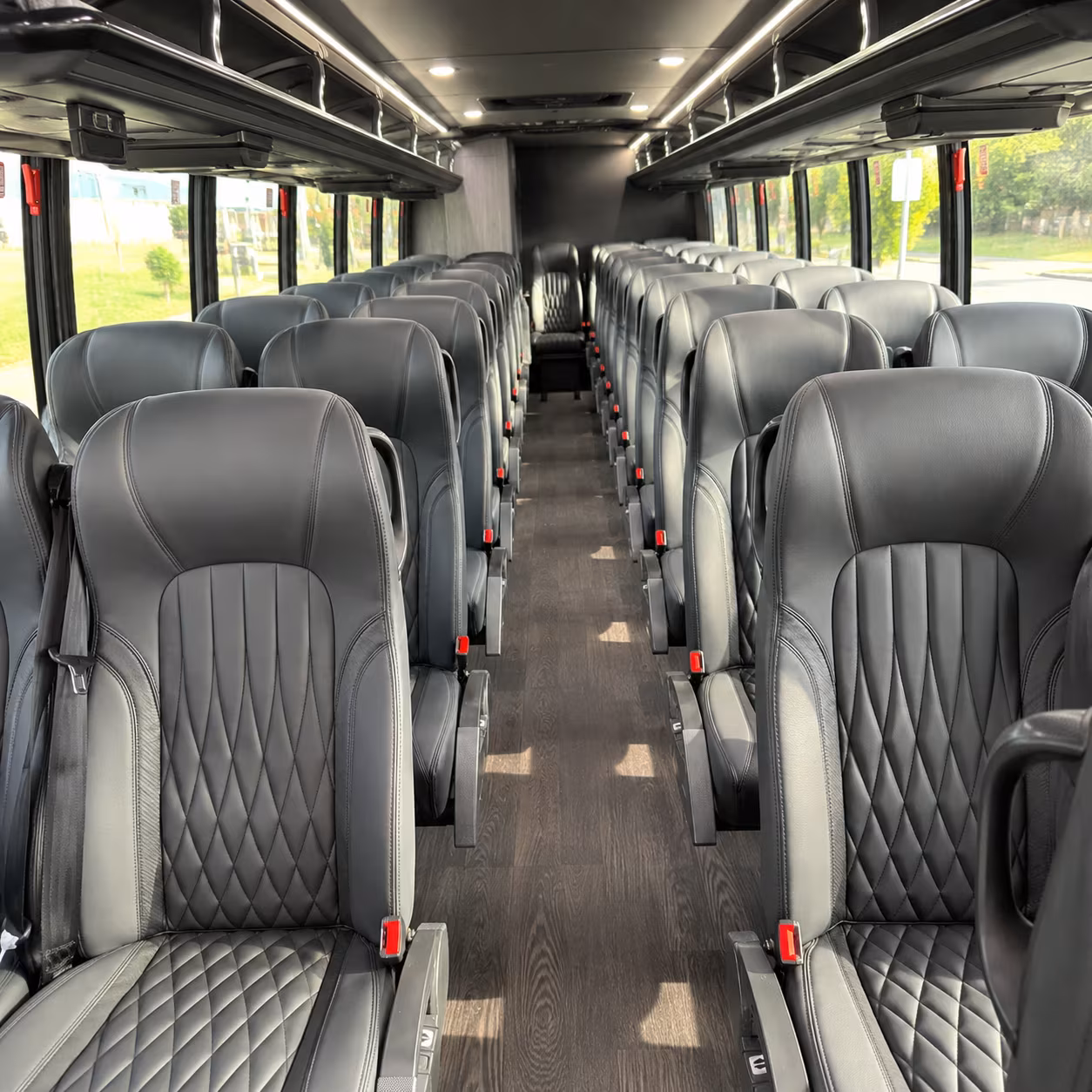 Hampton Airport Shuttle & Transportation party bus exterior