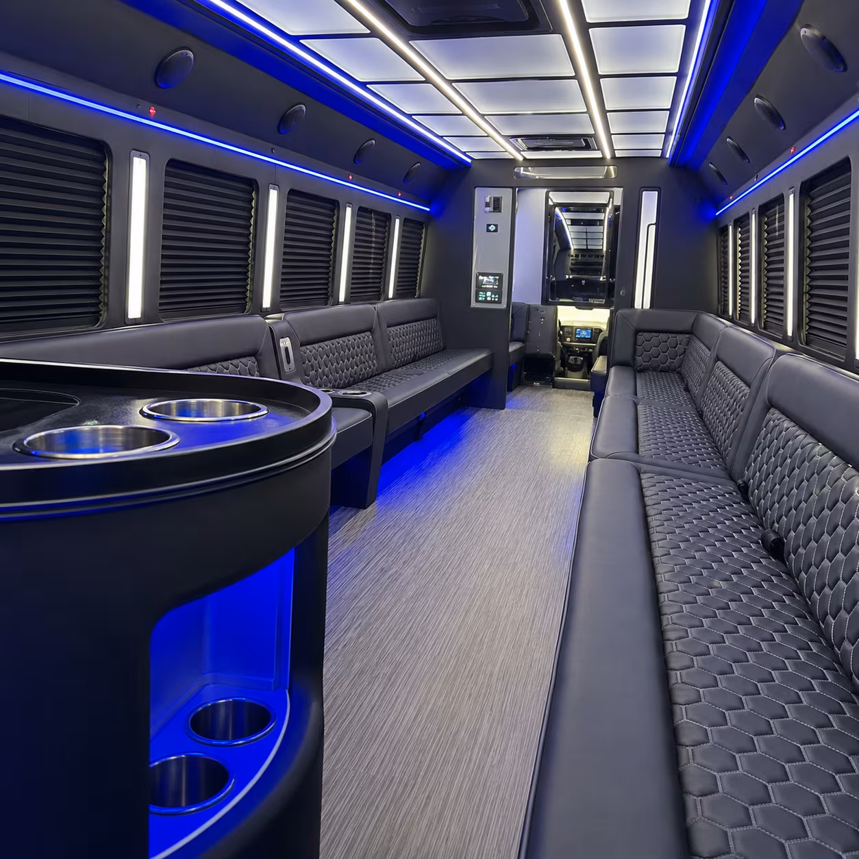 Hampton Bachelor & Bachelorette Transportation party bus exterior