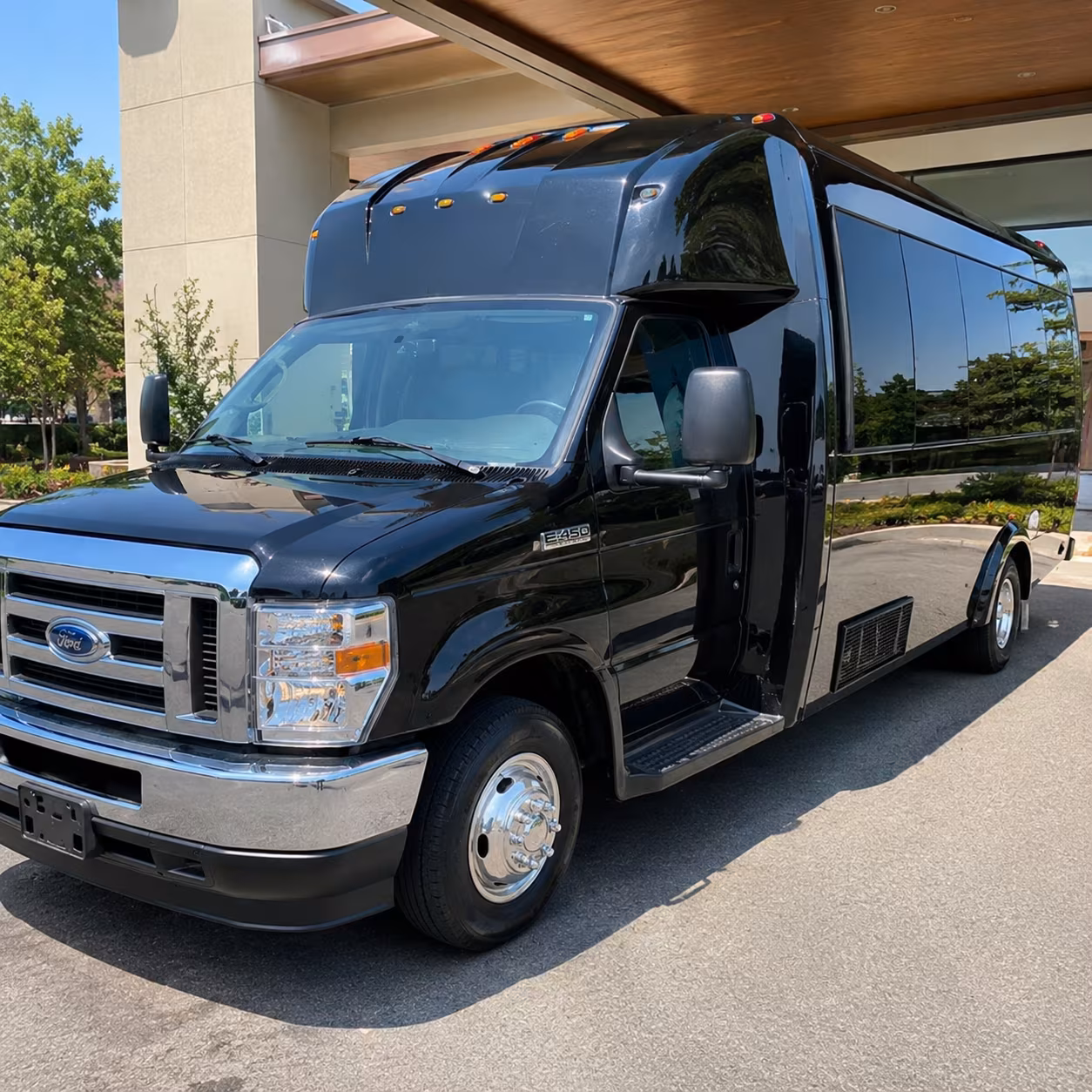 Hampton Concert & Music Festival Transportation party bus exterior