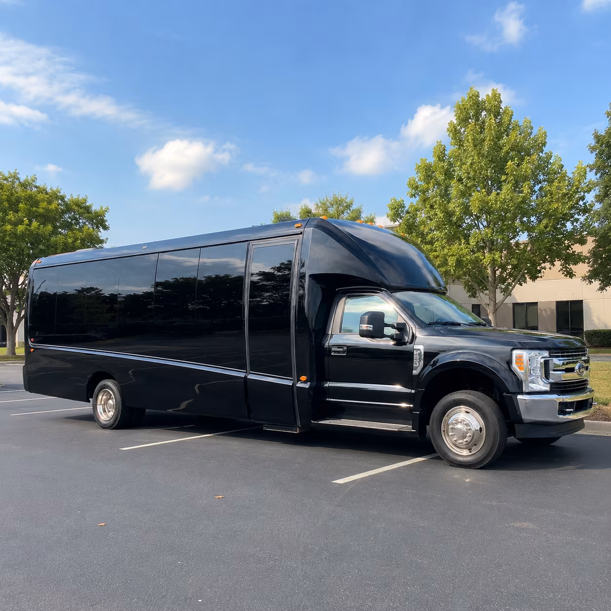 Hampton Corporate Transportation party bus exterior