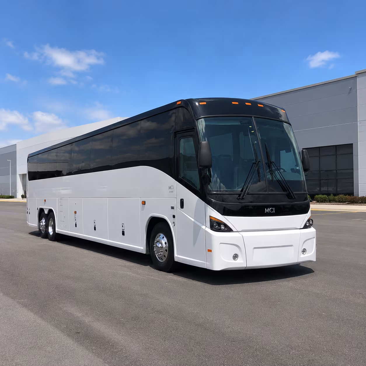 Hampton School Event Transportation party bus exterior