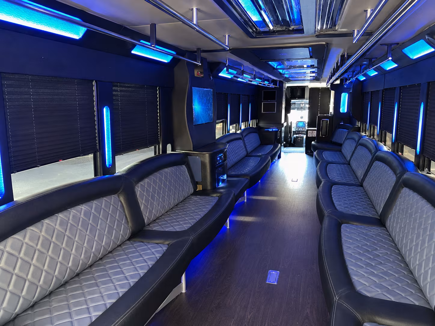 Hampton Sporting Event Transportation party bus exterior