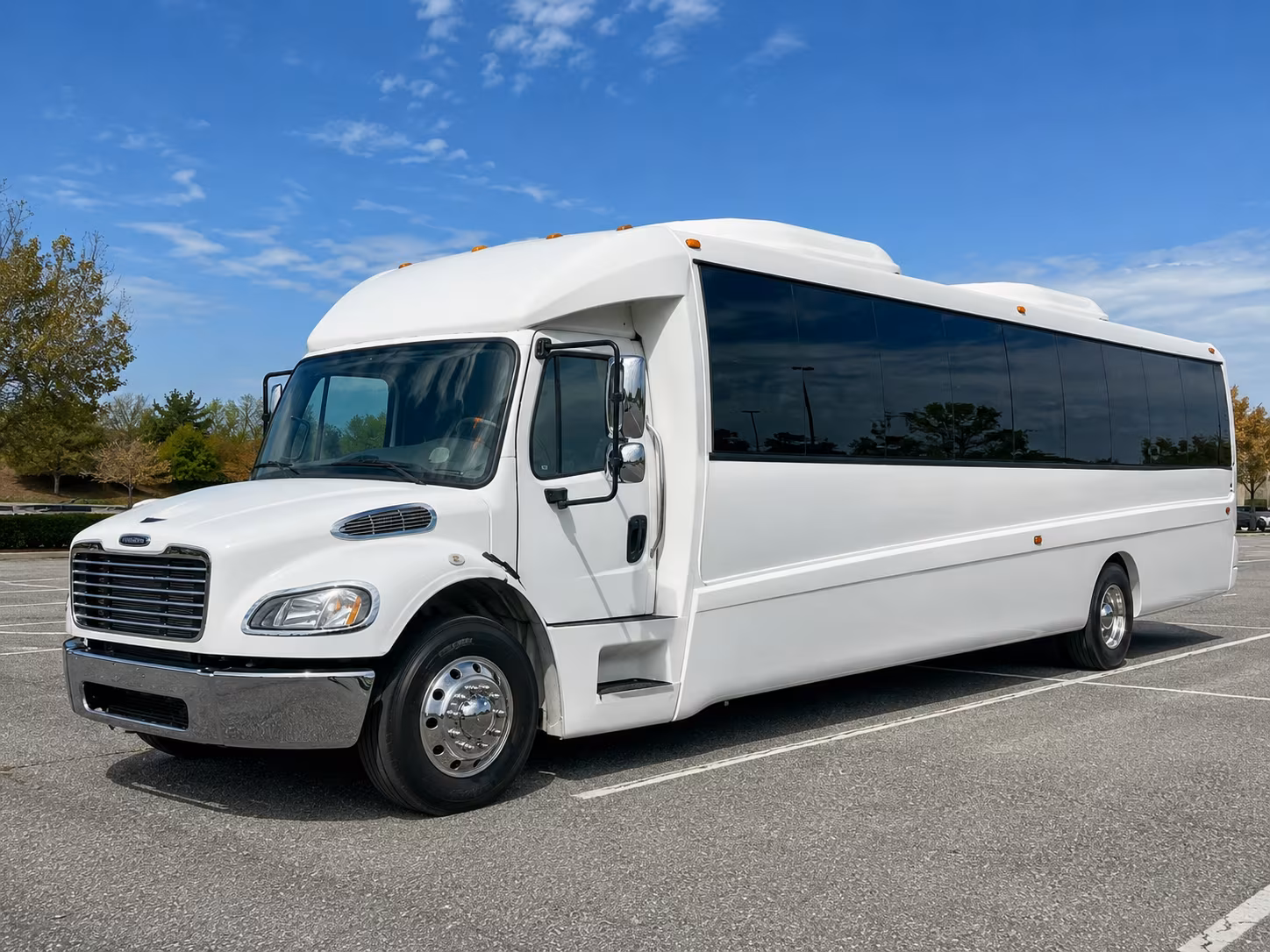 Hampton Sporting Event Transportation party bus exterior