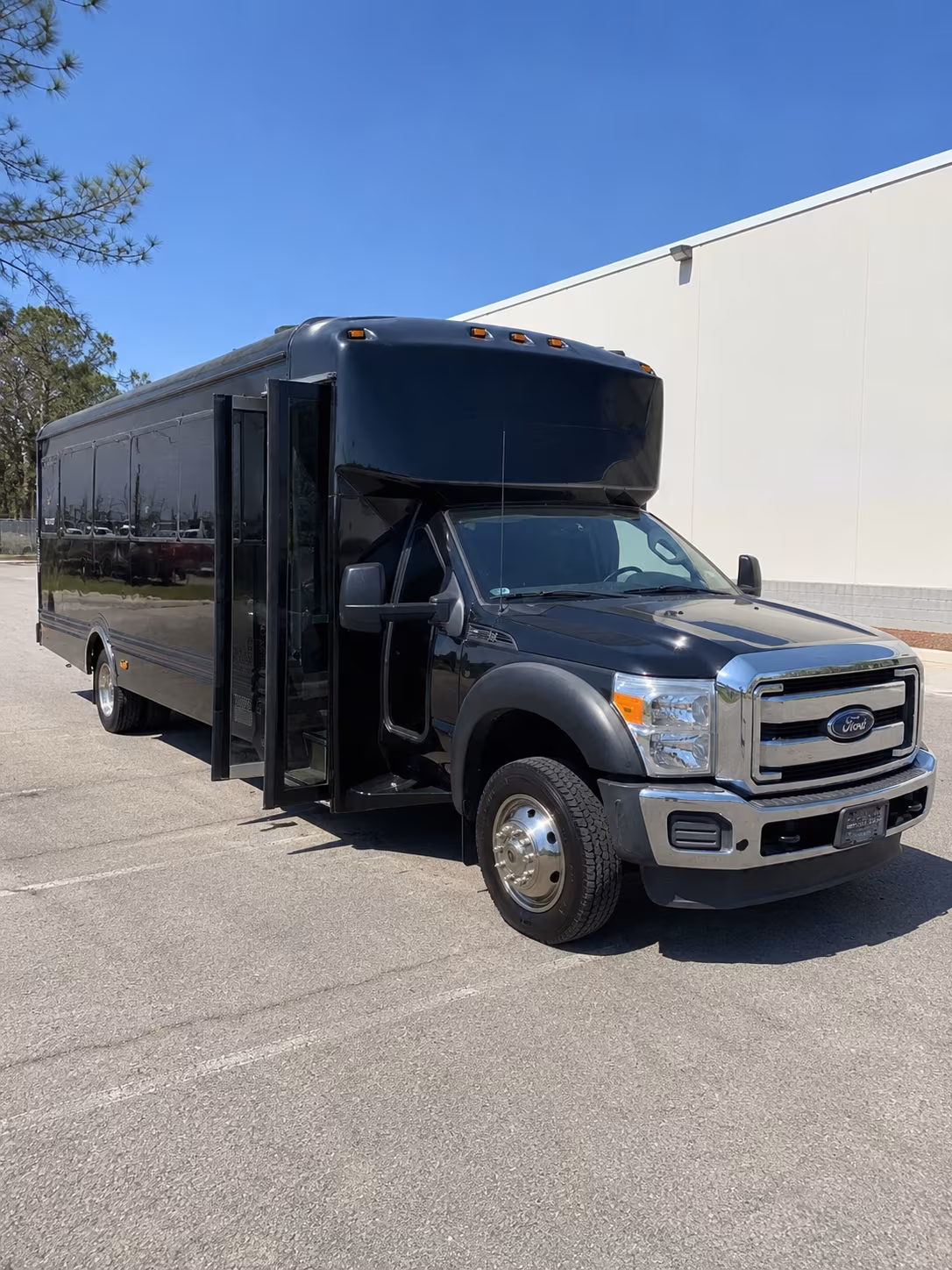 Hampton Sporting Event Transportation party bus exterior