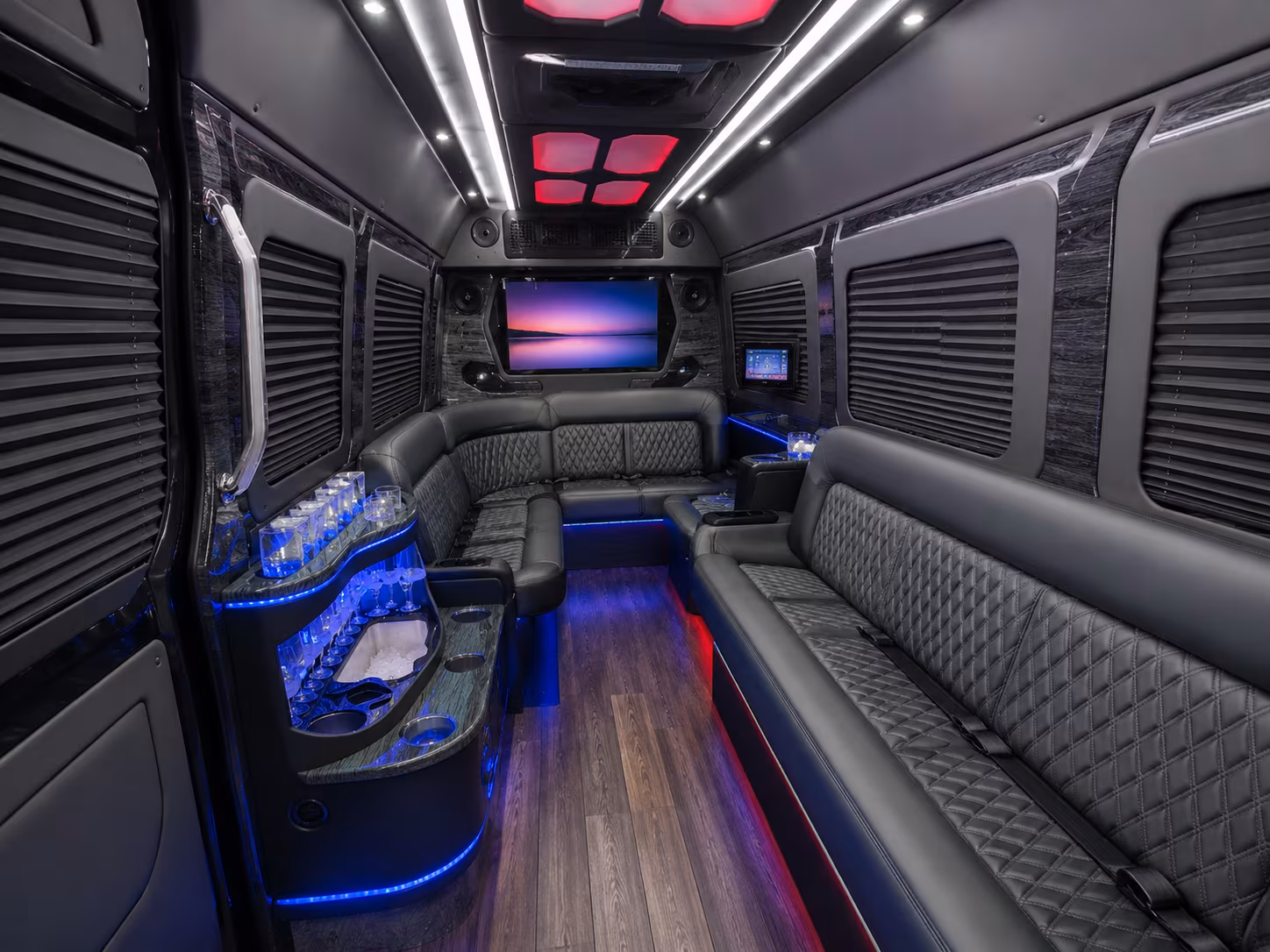 14 Passenger Sprinter Limo Interior