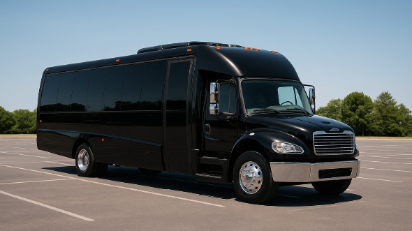 Exterior of Charter Bus Company Chesapeake's 30 Passenger Party Bus in Chesapeake