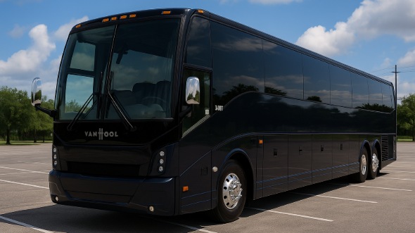 Exterior of Charter Bus Company Norfolk's 40 Passenger Party Bus in Norfolk