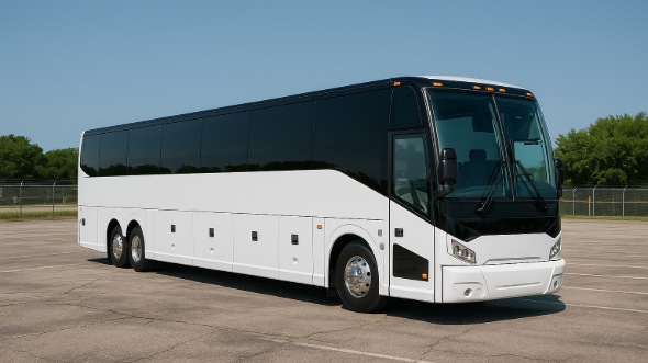 Exterior of Charter Bus Company Hampton's 44 Passenger Charter Bus in Hampton