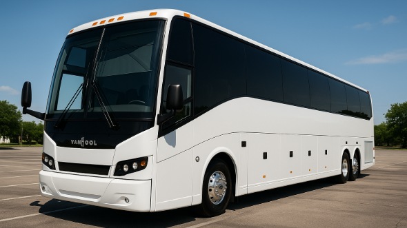 Exterior of Hampton Party Bus Company's 50 Passenger Party Bus in Hampton