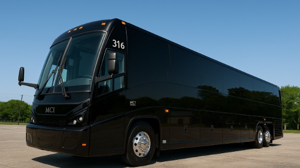 Exterior of Charter Bus Company Hampton's 51 Passenger Charter Bus in Hampton