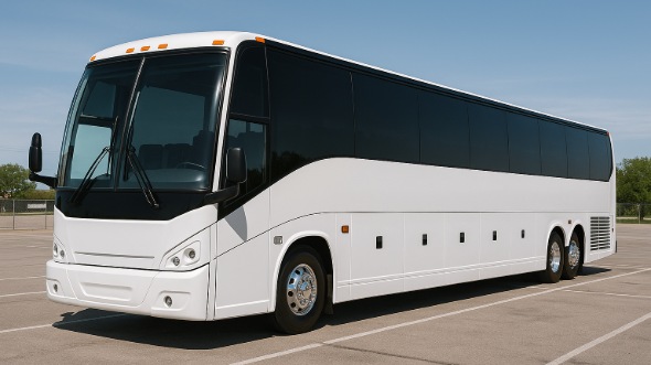 Exterior of Charter Bus Company Hampton's 55 Passenger Charter Bus in Hampton