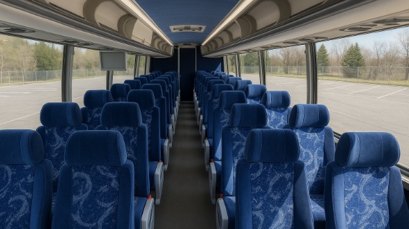 Interior of Charter Bus Company Hampton's ADA Charter Bus in Hampton